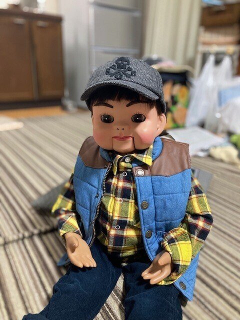 腹話術 人形 2体 腹話術 人形 2体 腹話術人形 人形作家 下園功 人形