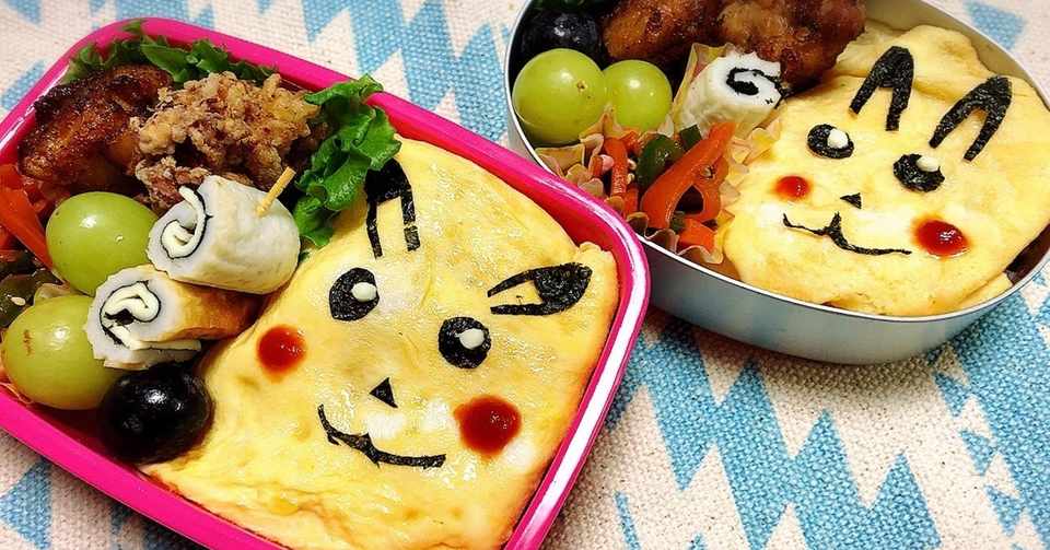 キャラ弁 ピカチュウと唐揚げ あちゃ家 Note