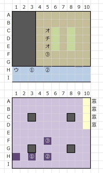 ウェイター移動