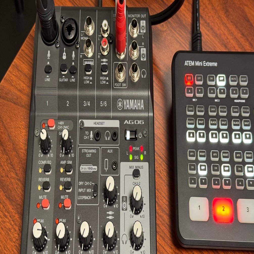 AG06とATEM Miniの組み合わせで、音が割れづらい設定の考え方を整理し