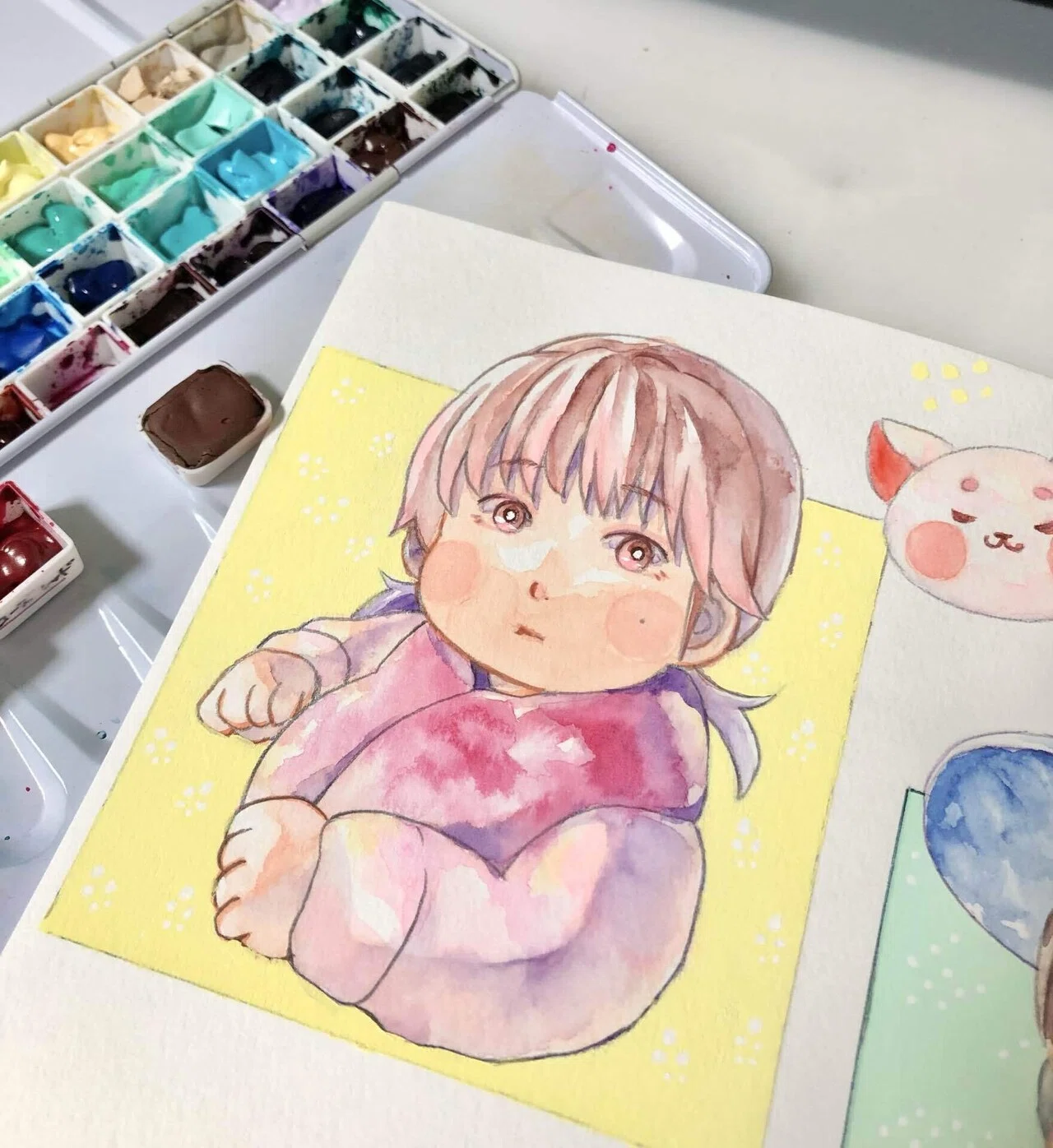 水彩】【絵の具メモ】その6｜しま