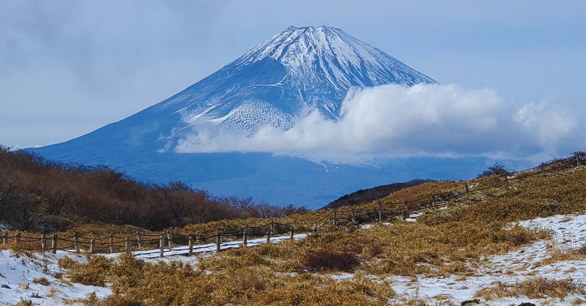 駒ヶ岳頂上🎍2025🎍新春の富士山🌞凍てつく風⛄雪の降る箱根元宮へ