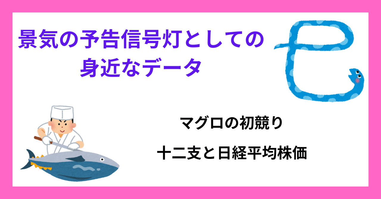 NOGIめくり 1枚 333円(まとめ買いでお値引) 豊洲市場のマグロ初競り・最高値が10万円/㎏以上の年は日経平均株価