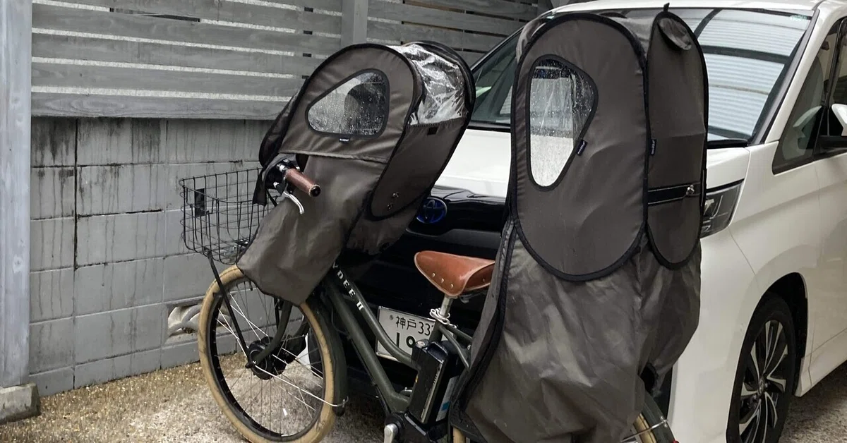 HYDEE Ⅱ 前後レインカバー ヘルメット付き
