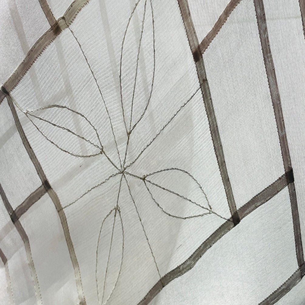 ポジャギ制作過程】シルクの花模様タペストリー、60センチくらいまで