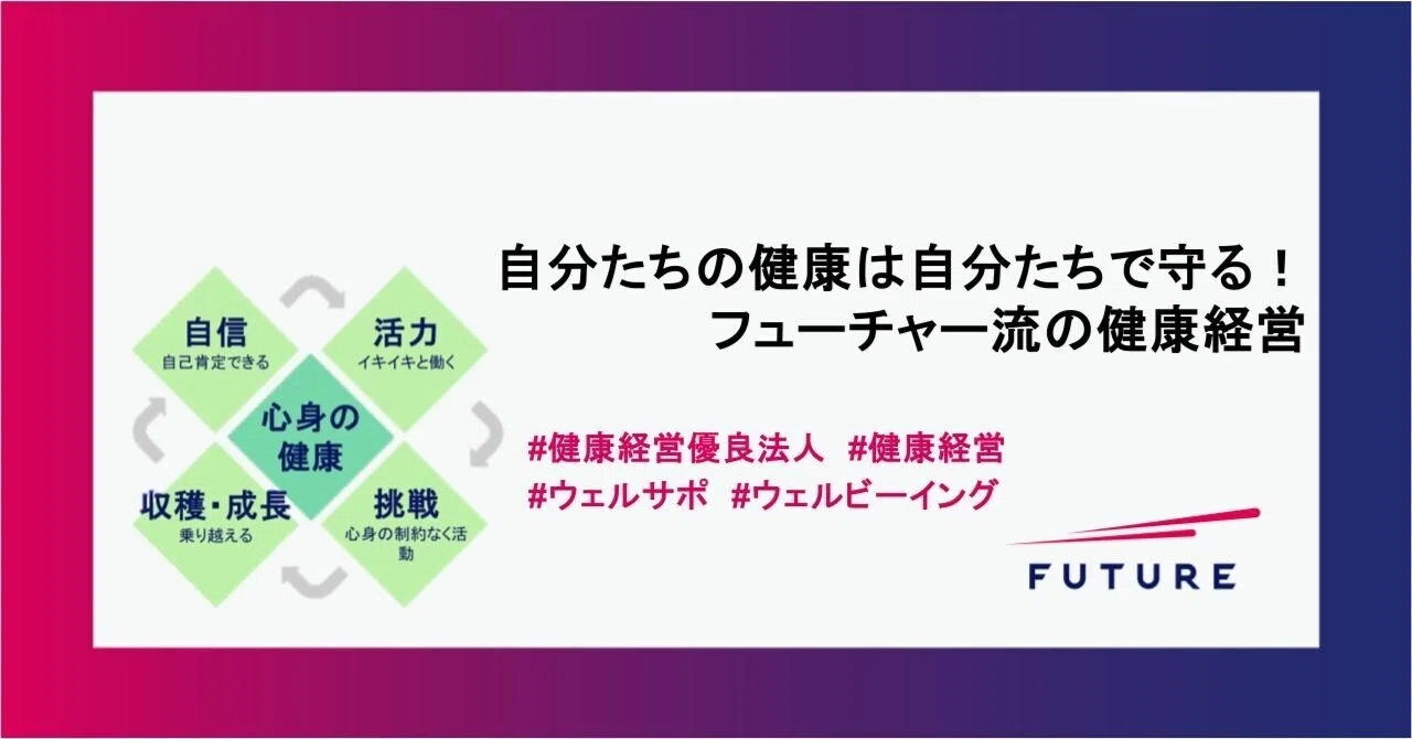 自分たちの健康は自分たちで守る！フューチャー流の健康経営｜未来報