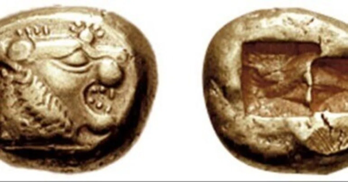 2000年前の銀貨ギリシア王国アテナと金銀ネックレス