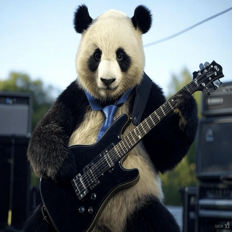 私のアイコン「青いネクタイのパンダ」について(AIイラストで遊んで