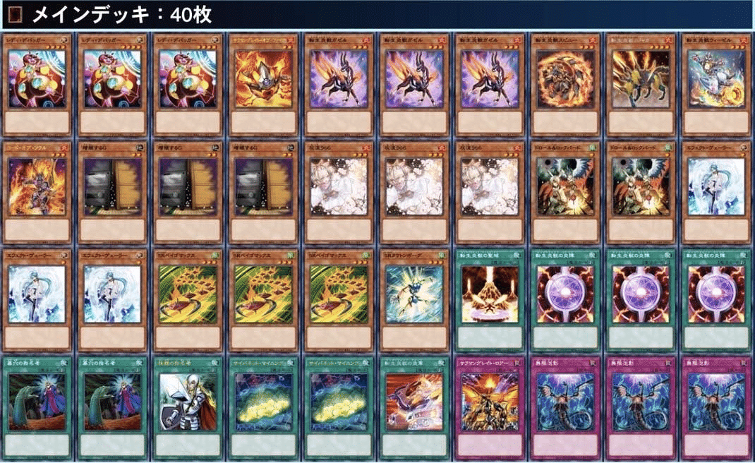 即決】遊戯王 構築済みデッキ 転生炎獣（サラマングレイト）デッキ40枚