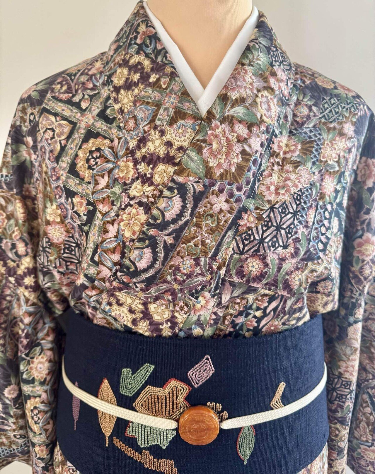 クリームさま　おまとめ品　更紗、大島紬 クリームさま おまとめ品 更紗、大島紬 大島紬に更紗染着物｜夢吉きもの