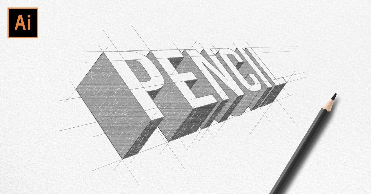 イラストレーターで鉛筆アートを描く イラストレーターチュートリアル Adobe Illustrator Cc 19 Tutorial Video トミー Tomcreative Note