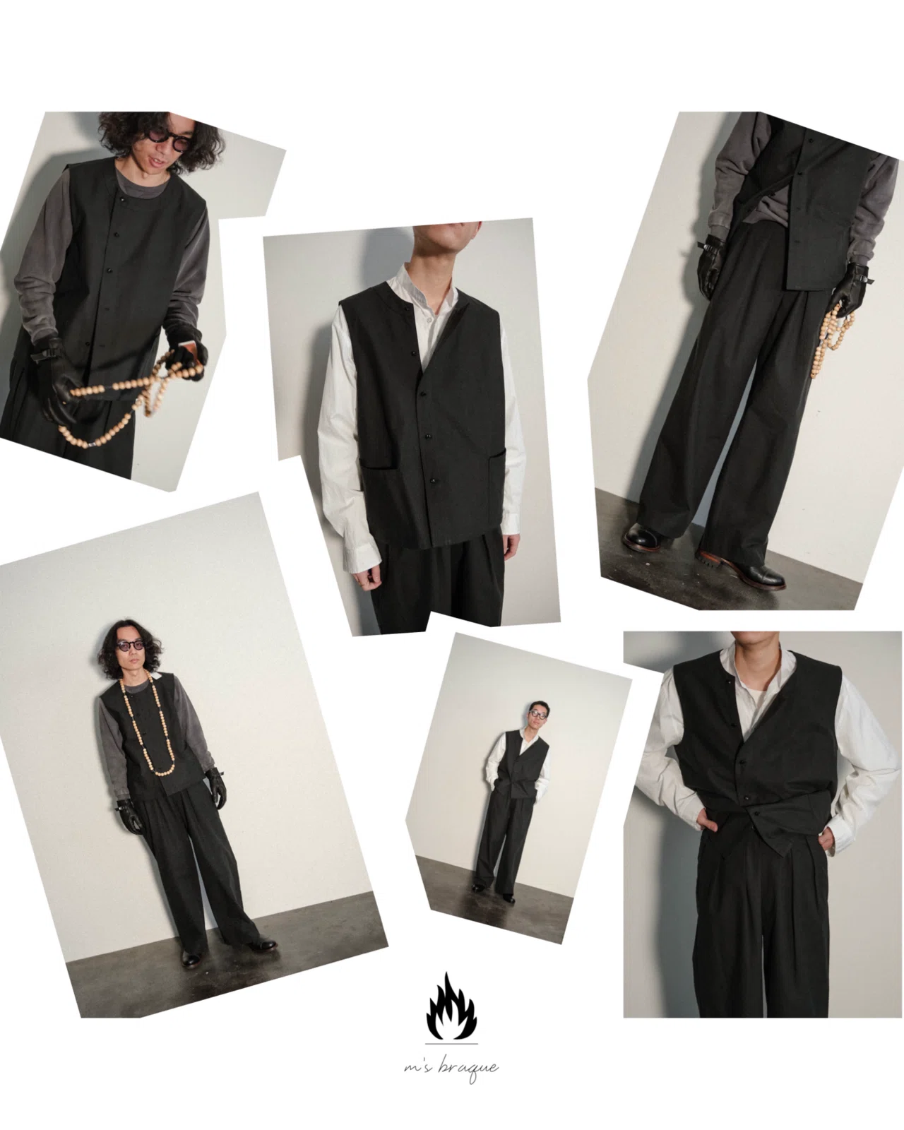 トップス 【美品】 m's braque / エムズブラック | ASYMMETRY VEST