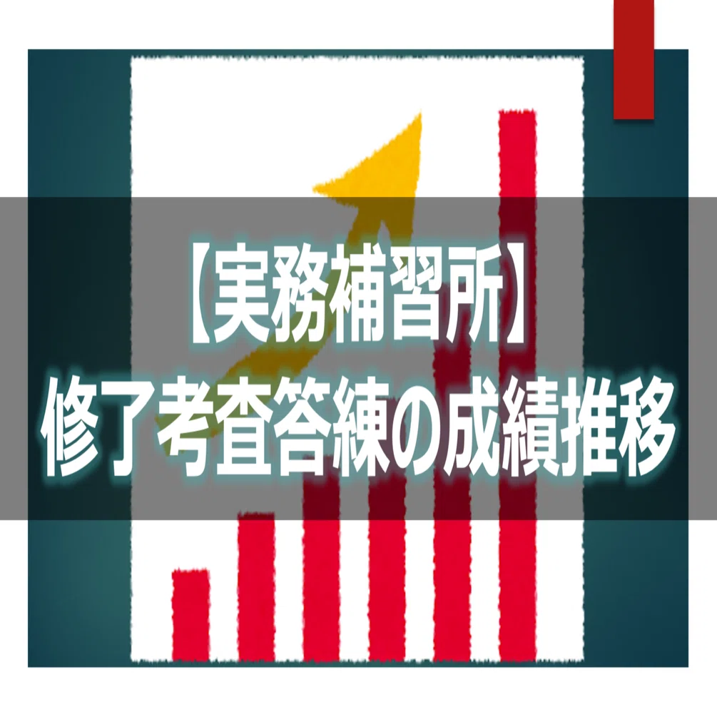 実務補習所】修了考査答練の成績推移｜りんりん｜公認会計士