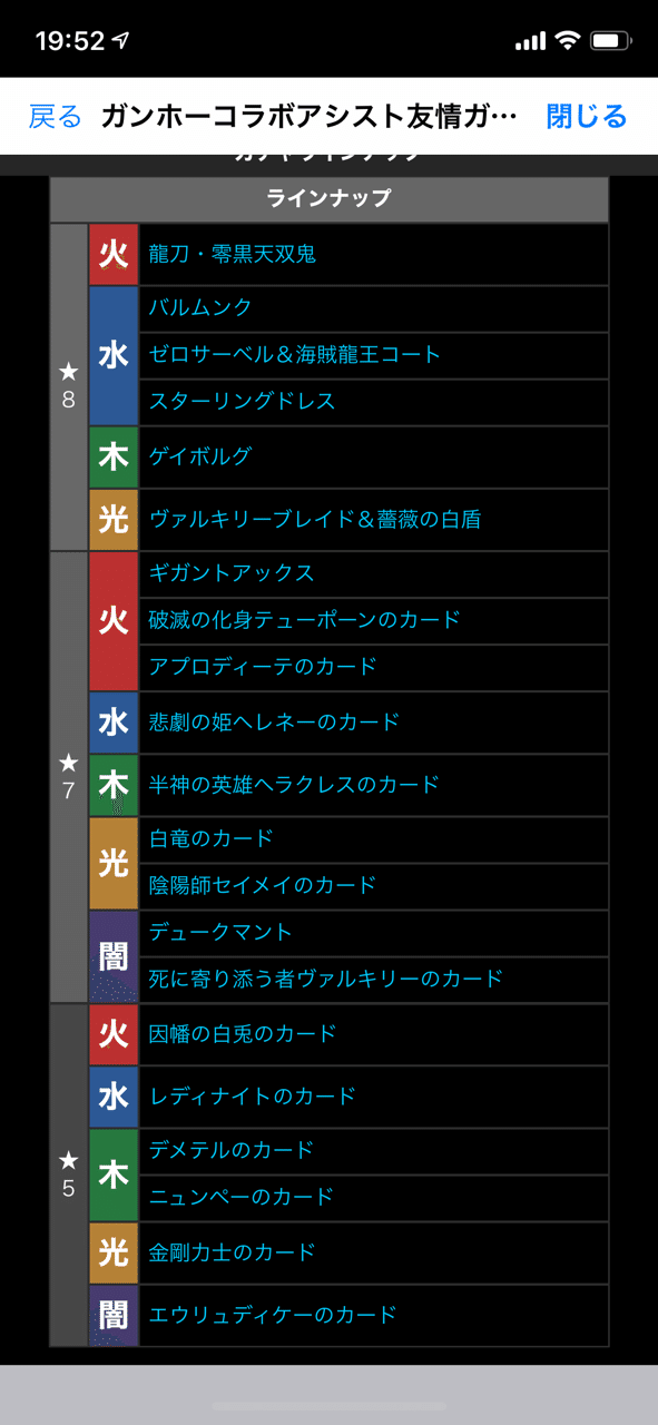 パズドラガンホーコラボ友情ガチャ50連引いてみた結果 椿 Note