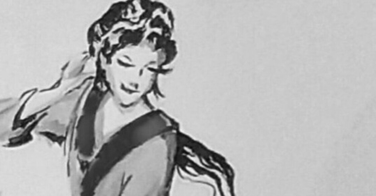 仙女』水墨画｜せきぞう、