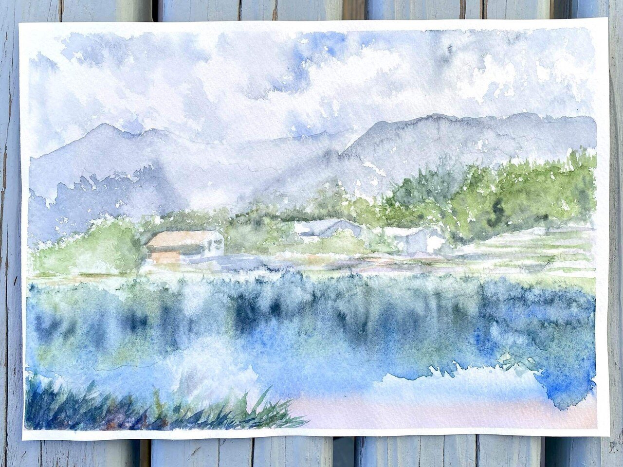 □グッときた生徒さんの水彩画｜福井良佑