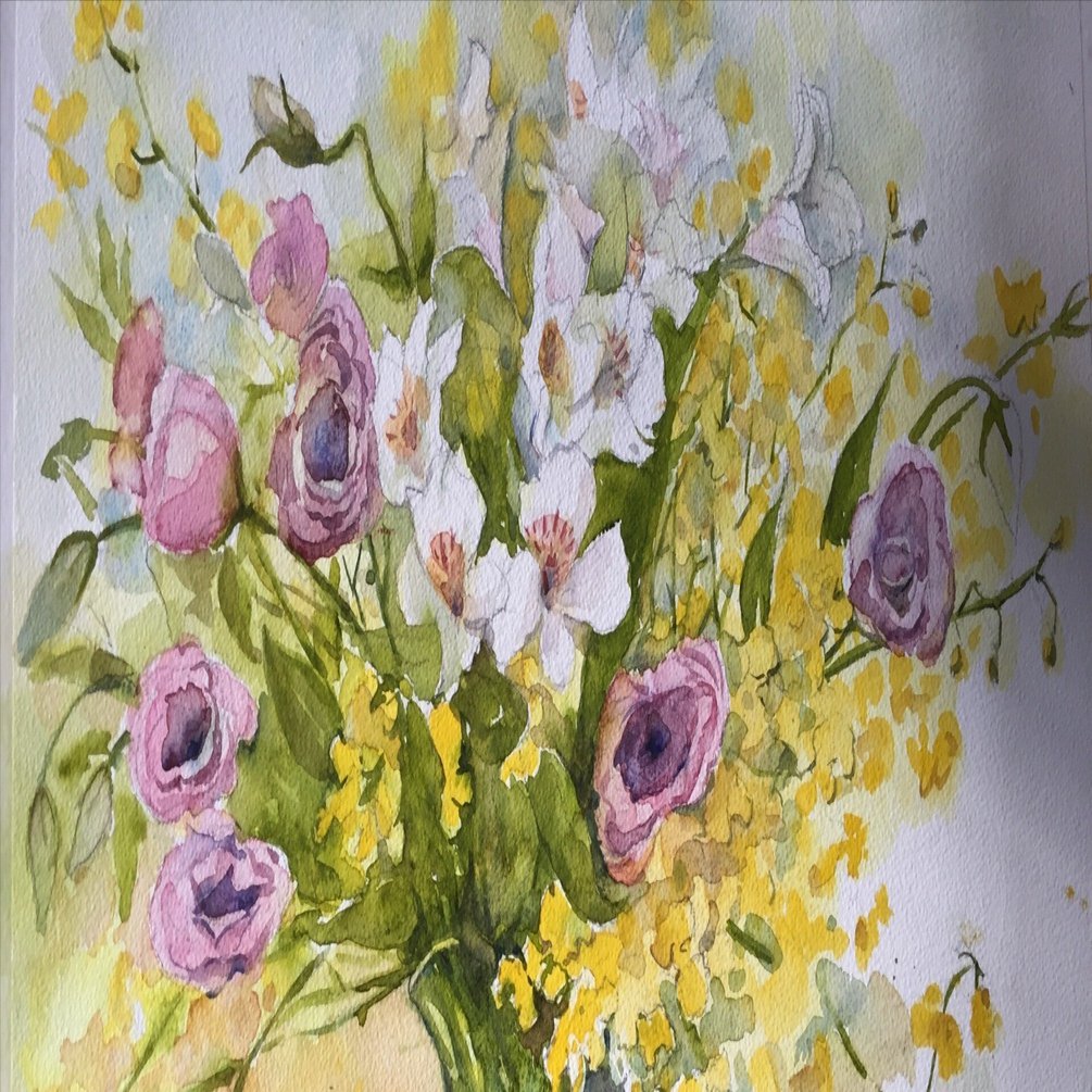 お花の水彩画｜あーこ