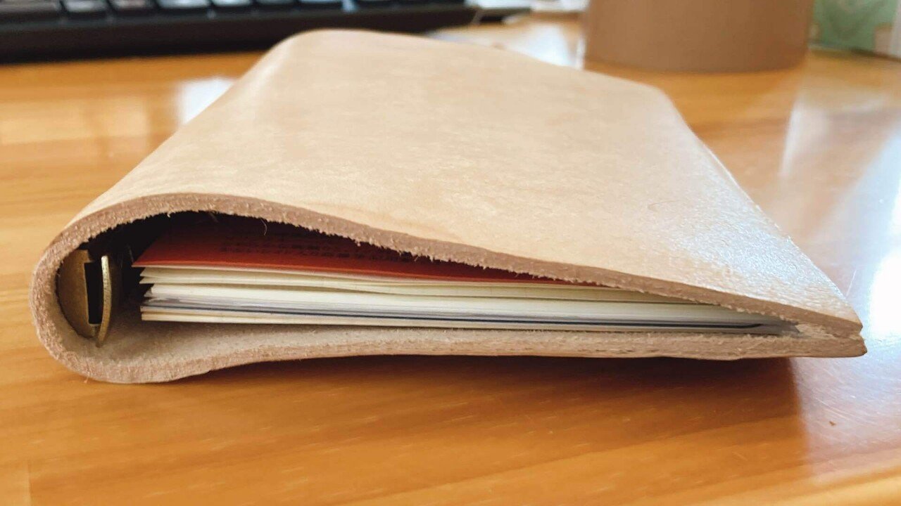 マヤショルダーで、バイブルサイズのシステム手帳を自作しました 