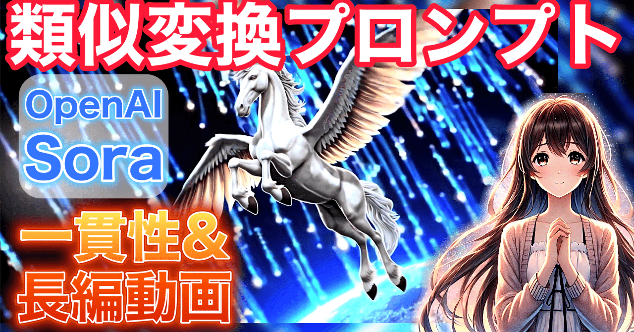 OpenAI Soraで実現する一貫性のある長編動画制作：類似変換リミックス