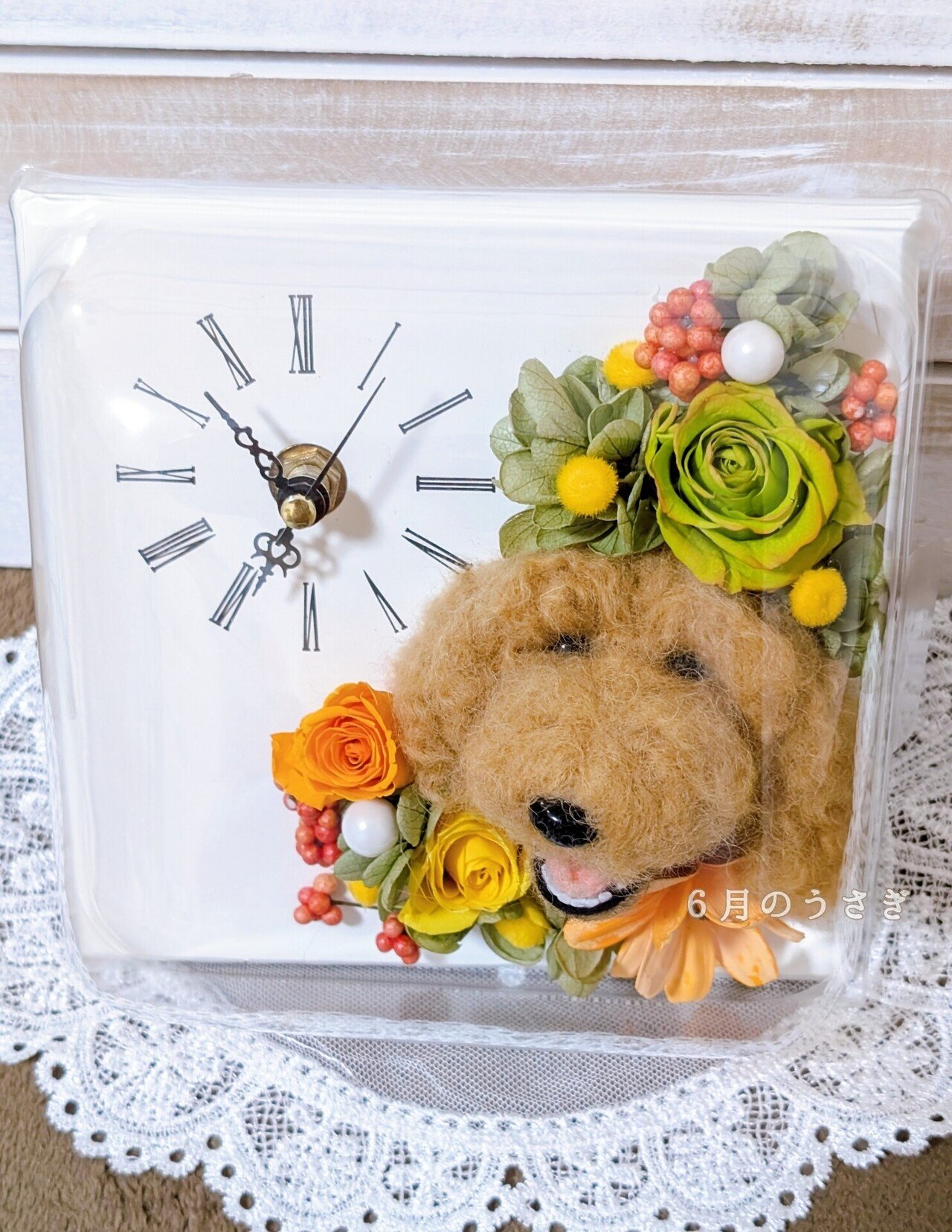 うちの子6月飾りオーダー受付ページハンドメイド梅雨犬置物