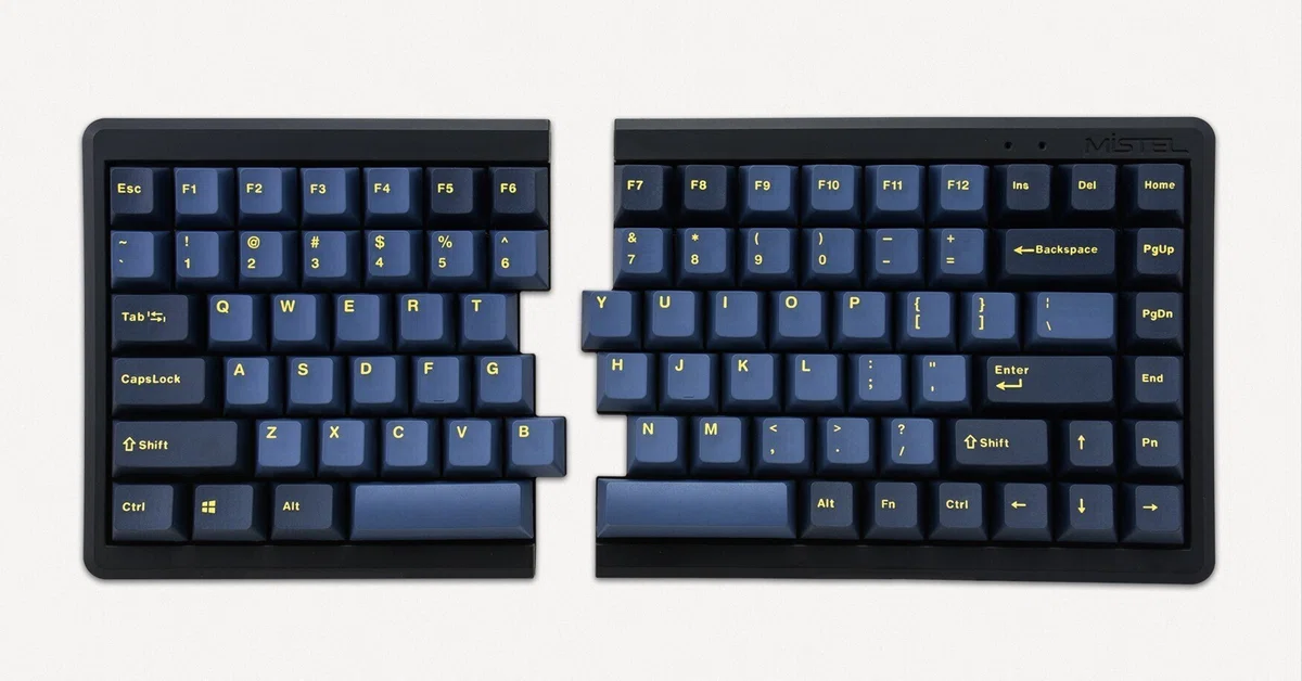 新古品 BAROCCO MISTEL MD770 RGB US配列 悪い 茶軸 分割