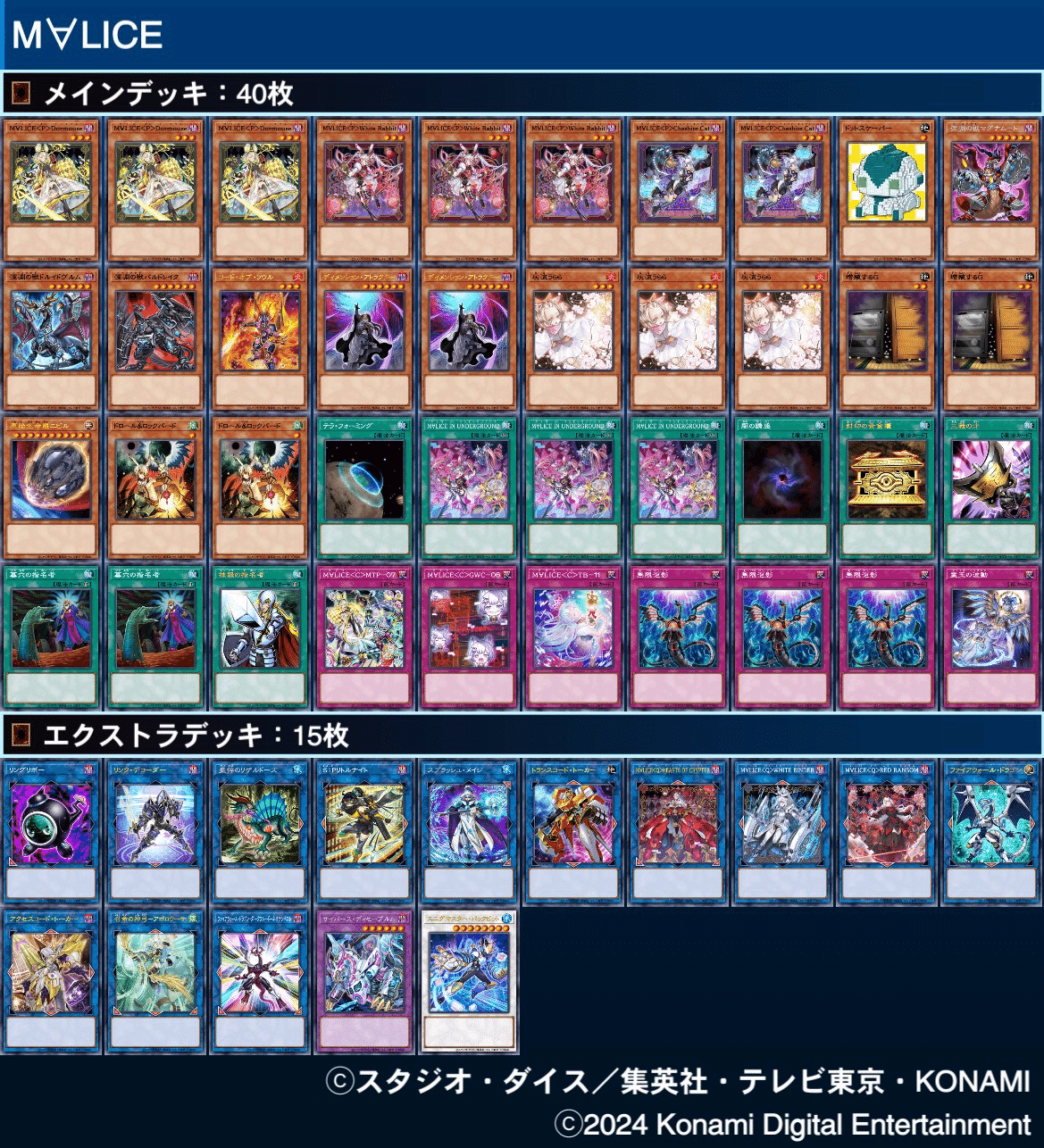 2025 M∀LICE】 優勝デッキレシピ【遊戯王/マリス】 | 遊戯王