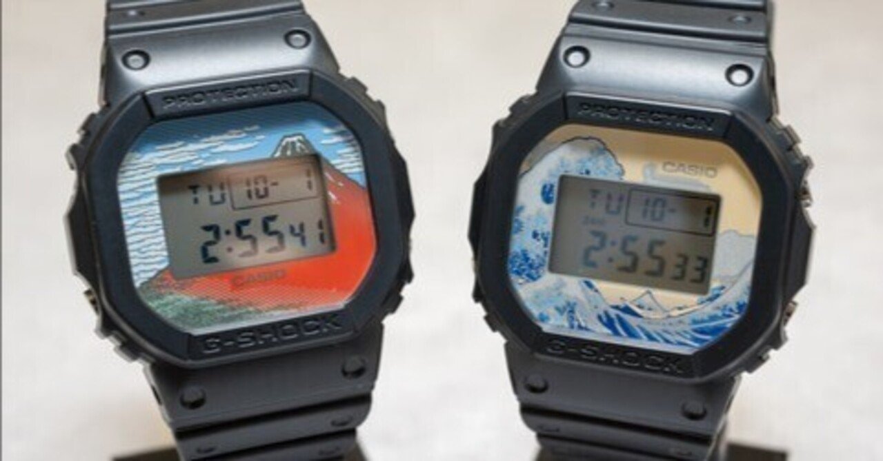 CASIO G-SHOCK ジーショック　葛飾北斎 赤富士 rectangle_large_type_2_bd7bc74