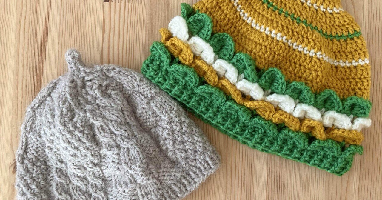 karinpia 緑色 パターン編み ニット帽 (2) karinpia 緑色 パターン編み ニット帽 (2)