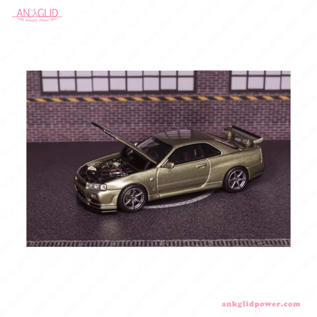 美しすぎるR34 GT-R V SpecⅡ ミレニアムジェイド がMOTORHELIXから