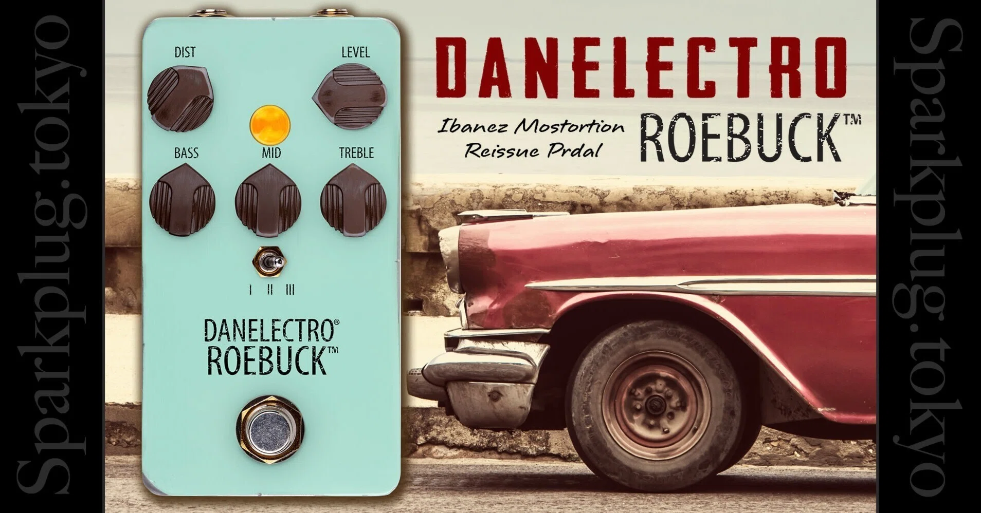DANELECTRO ROEBUCK ギターエフェクター 名器 Ibanez Mostortion のリイシュー「DANELECTRO ROEBUCK