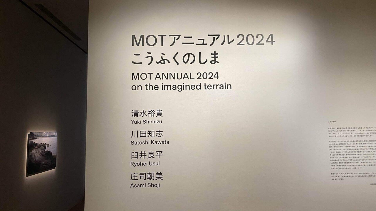 新規作成】MOTアニュアル2024 こうふくのしま 東京都現代美術館｜薪