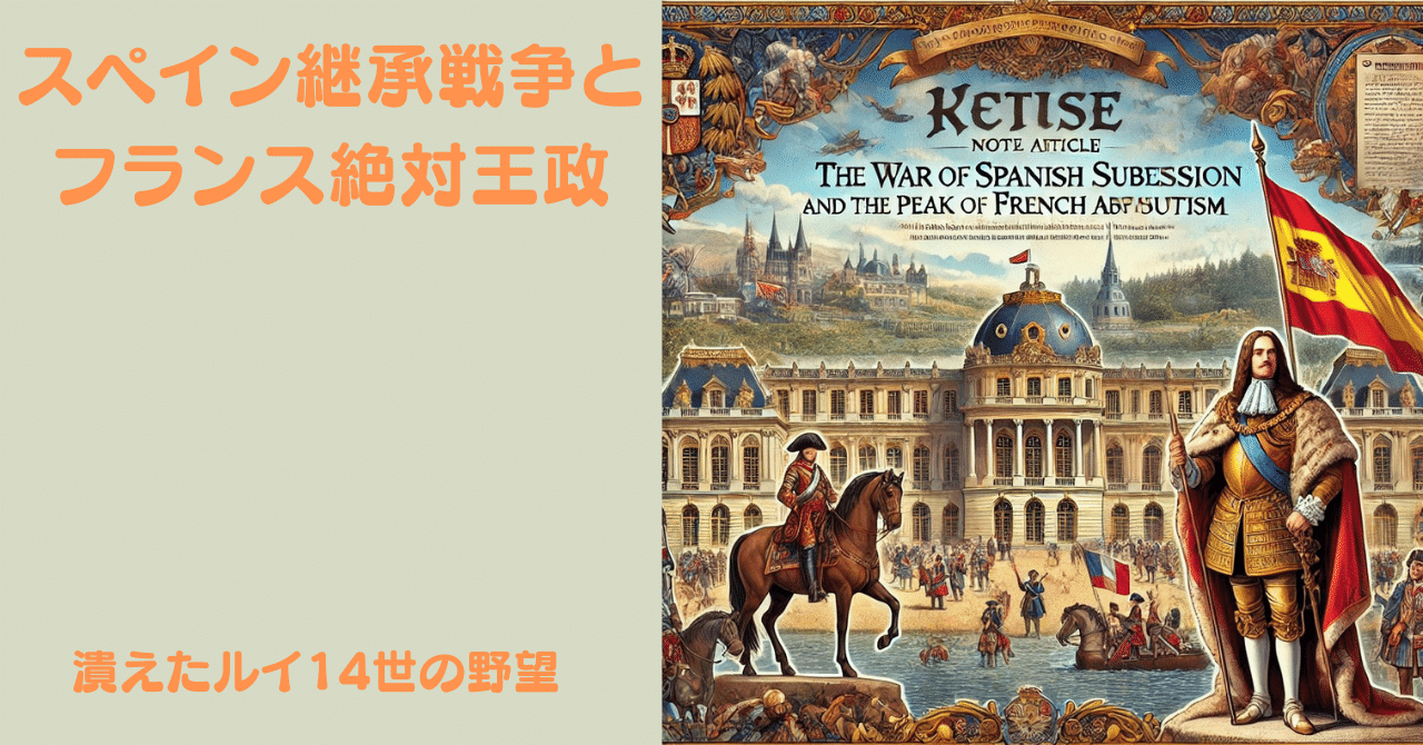 スペイン継承戦争とフランス絶対王政｜手島おさむ