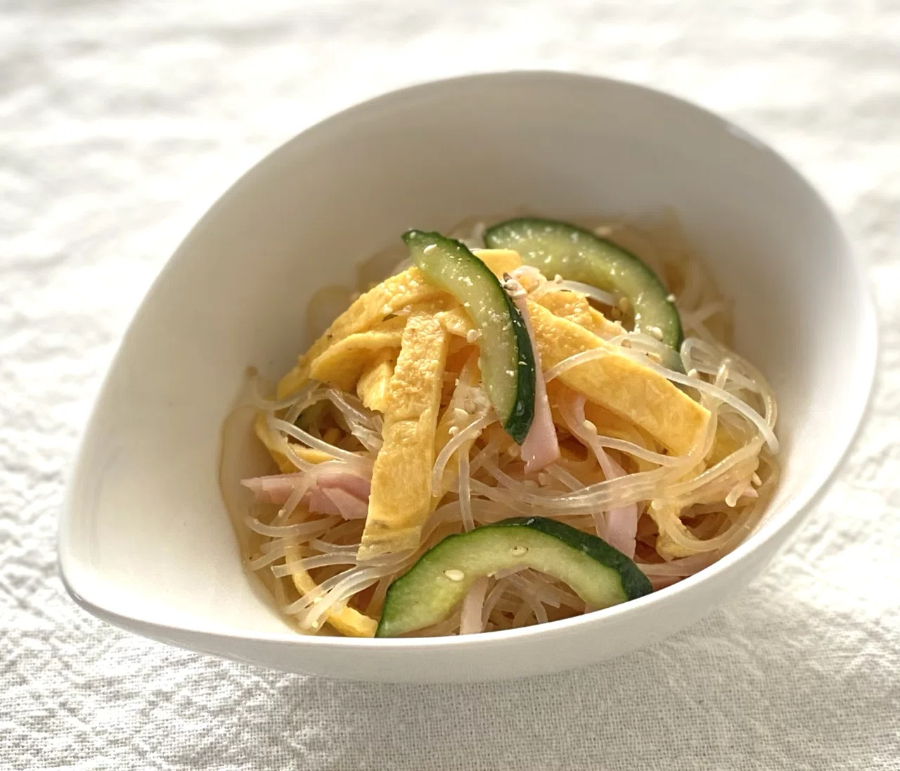 春雨サラダ】spring rain saladを洗面器サイズで作ったら｜おらんじぇっと
