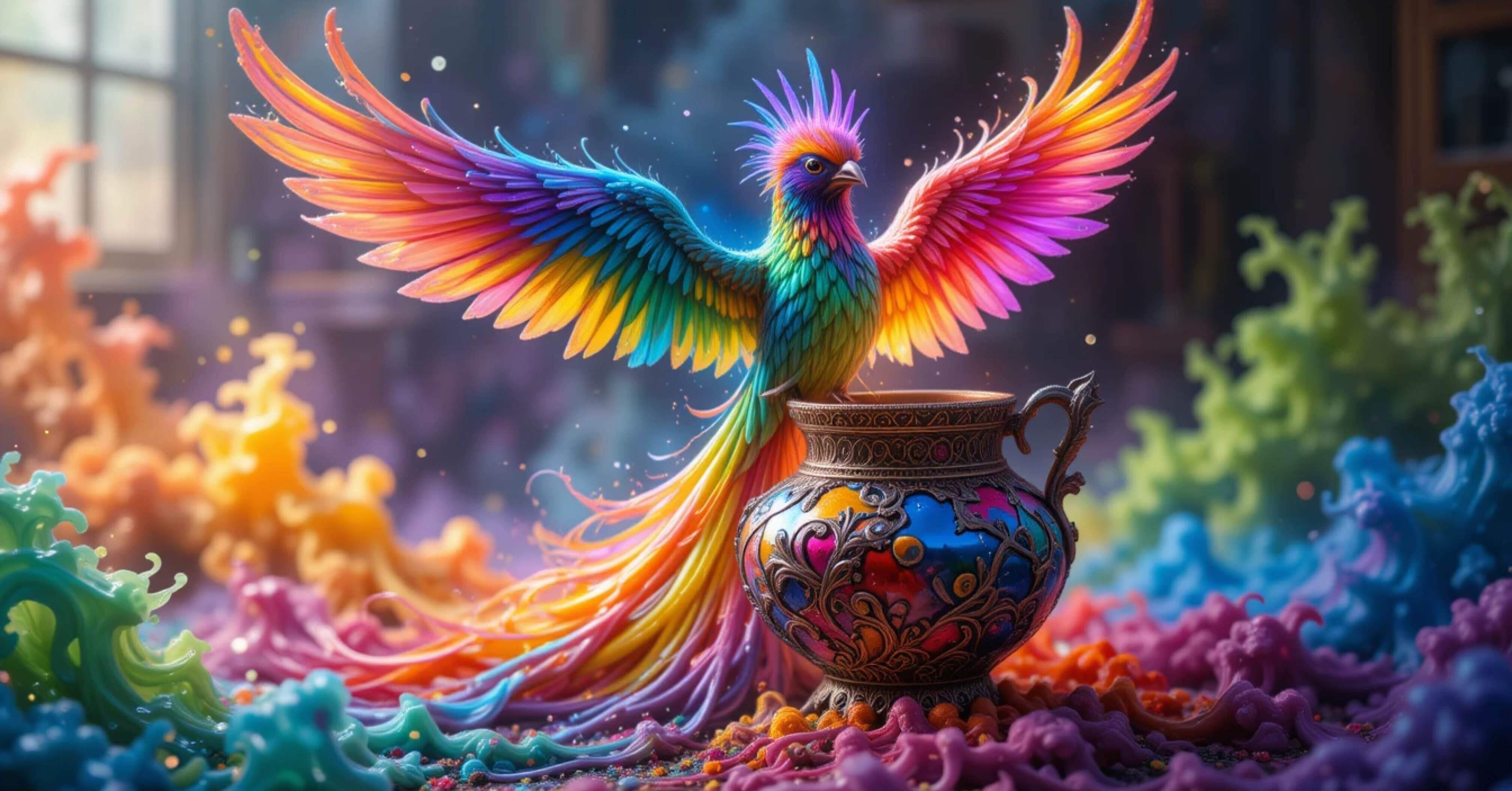 大島哲以「求愛する小鳥」異色幻想画家の初期作品。これほどの作品はまず出ません。 大島哲以「求愛する小鳥」異色幻想画家の初期作品。これほどの作品