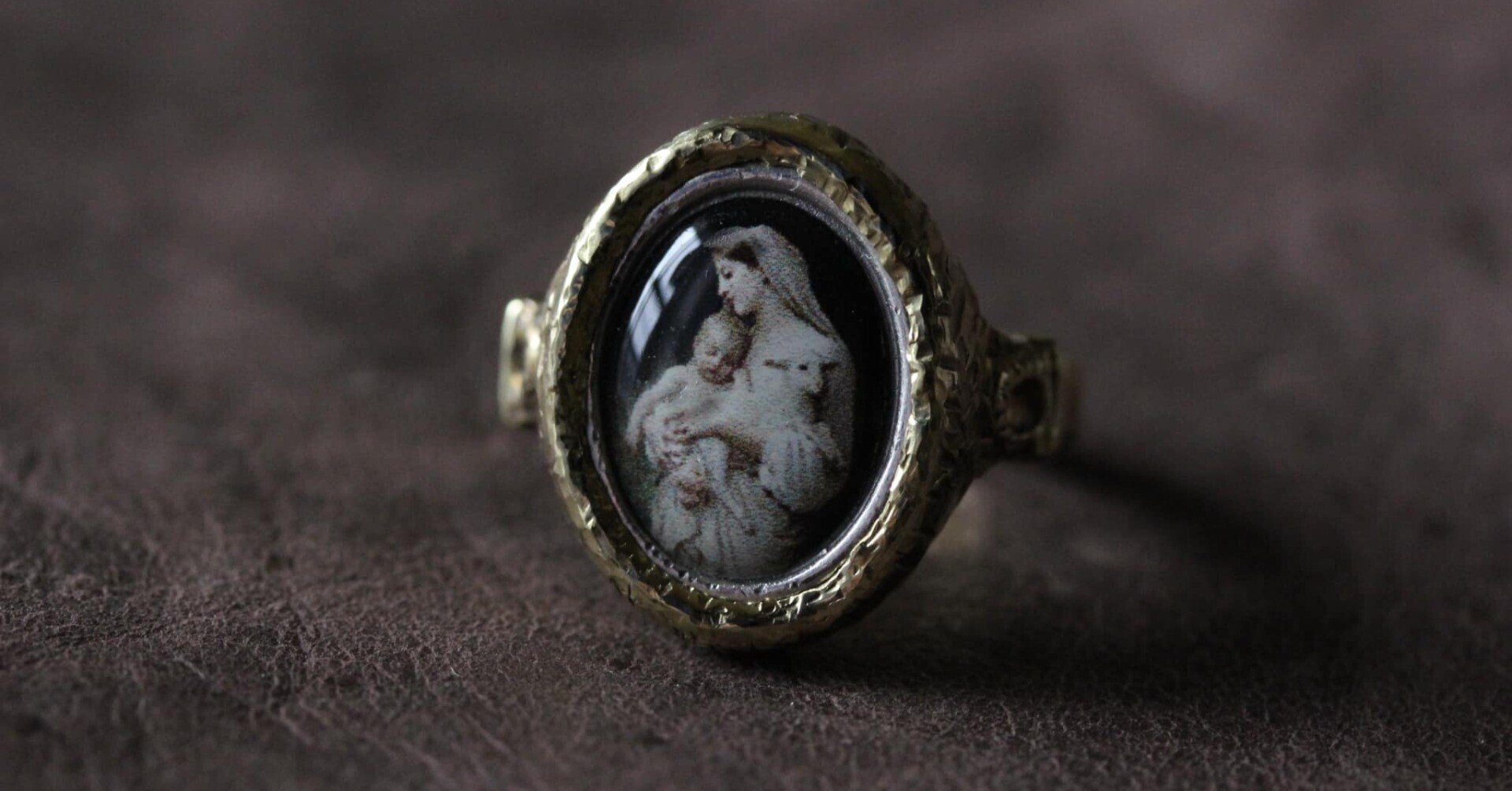 フランス アンティーク】シルバー マリア イエス メダイ フォトフレーム