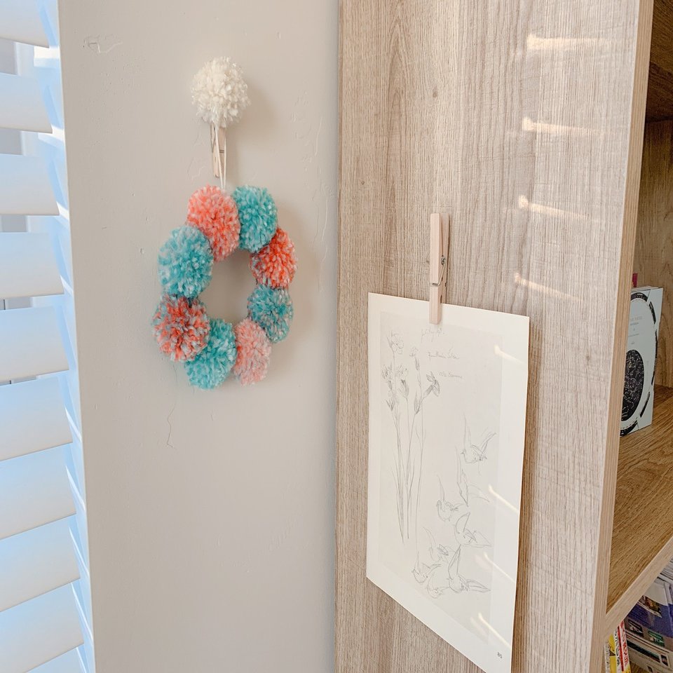 簡単！ポンポンリース作り｜英語コーチ Maiko