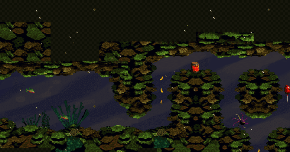 攻略と難易度】スーパードンキーコング 1-4 サンゴの海｜kokey 929