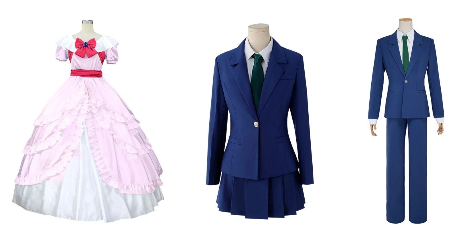 名探偵コナンファン必見！毛利蘭、工藤新一、怪盗キッドのコスプレ衣装