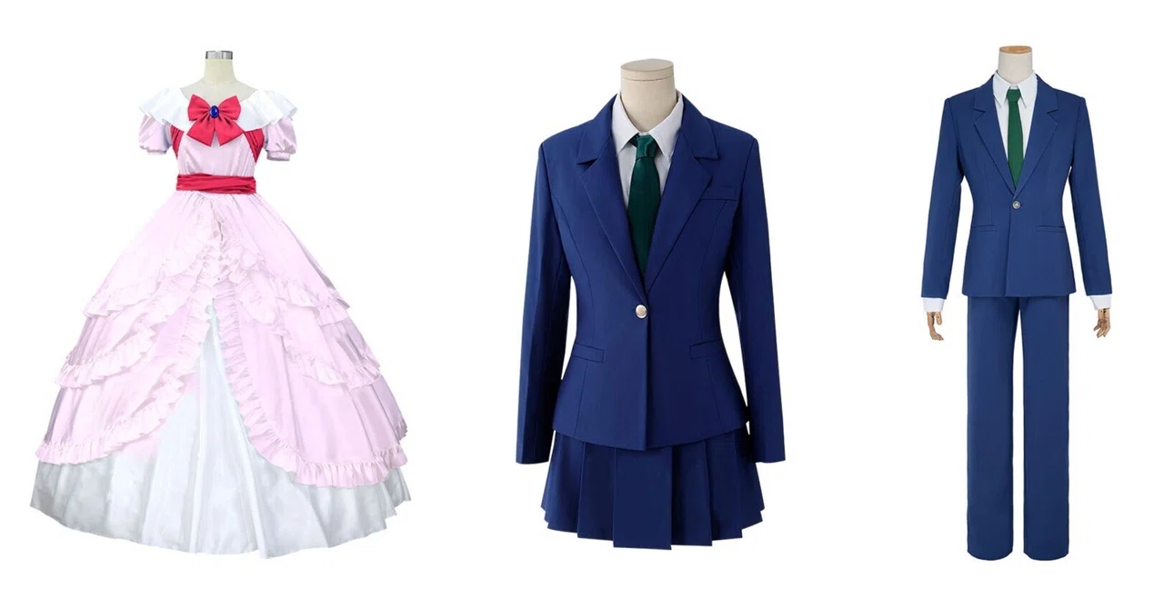 名探偵コナンファン必見！毛利蘭、工藤新一、怪盗キッドのコスプレ衣装