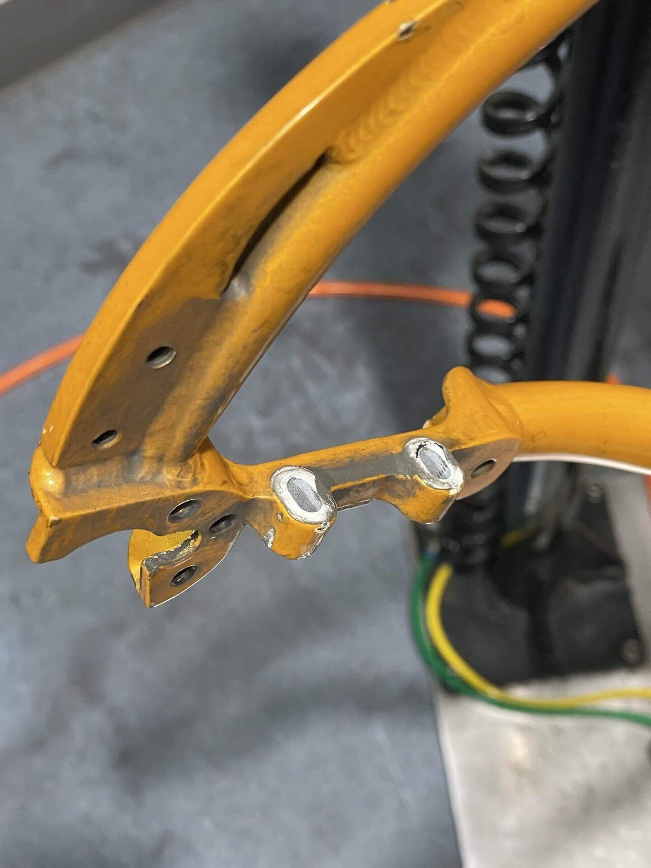 ジャンクです！ボロです！ポスト固着です！塗装ベースでレストア用です！ARAYA クロモリ　ランドナー　アラヤ JUNKK-Garage KTL-160 BSB 訳アリ品 ( ケーガレージ テレキャス