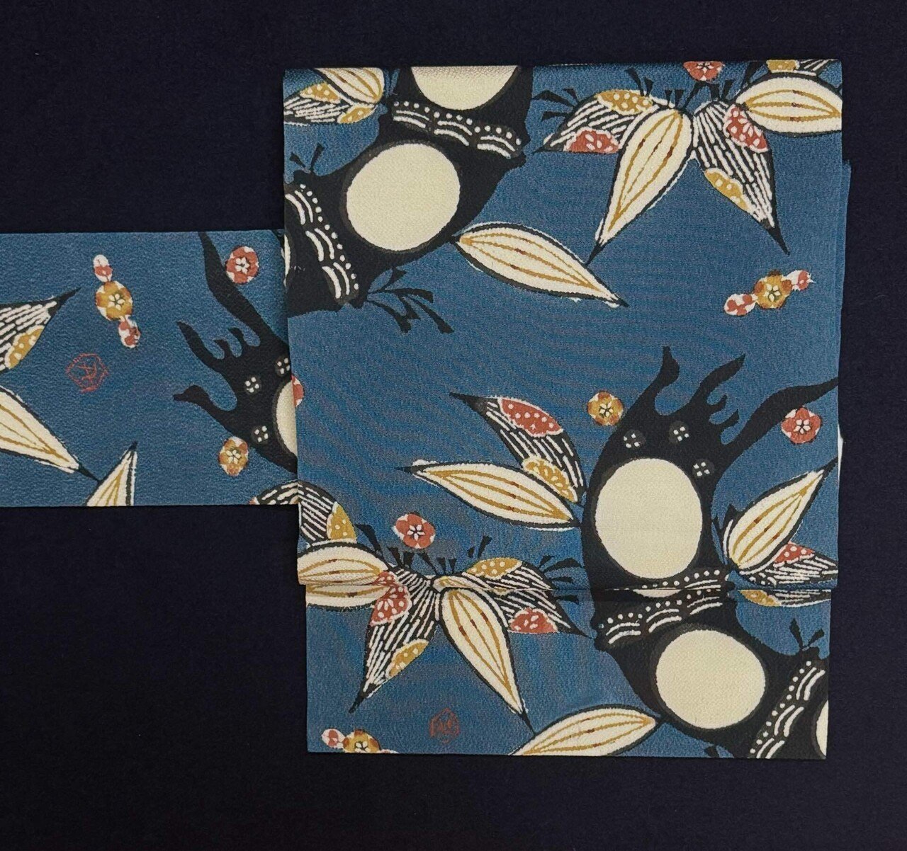 芹沢銈介作竹に小梅文名古屋帯｜夢吉きもの