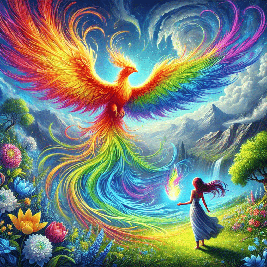 童話】虹色の羽を持つ不死鳥｜琴乃夢路 Kotono Yumeji @AIマエストロ