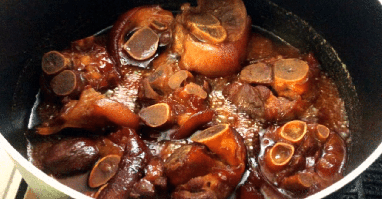 沖縄風テビチ 豚足 煮つけの作り方 あちゃ家 Note 沖縄風テビチ 豚足 煮つけの作り方 あちゃ家 Note