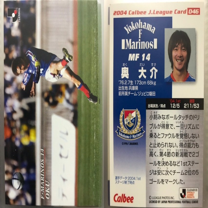 Jリーグチップスの思い出 2004｜今野隆之