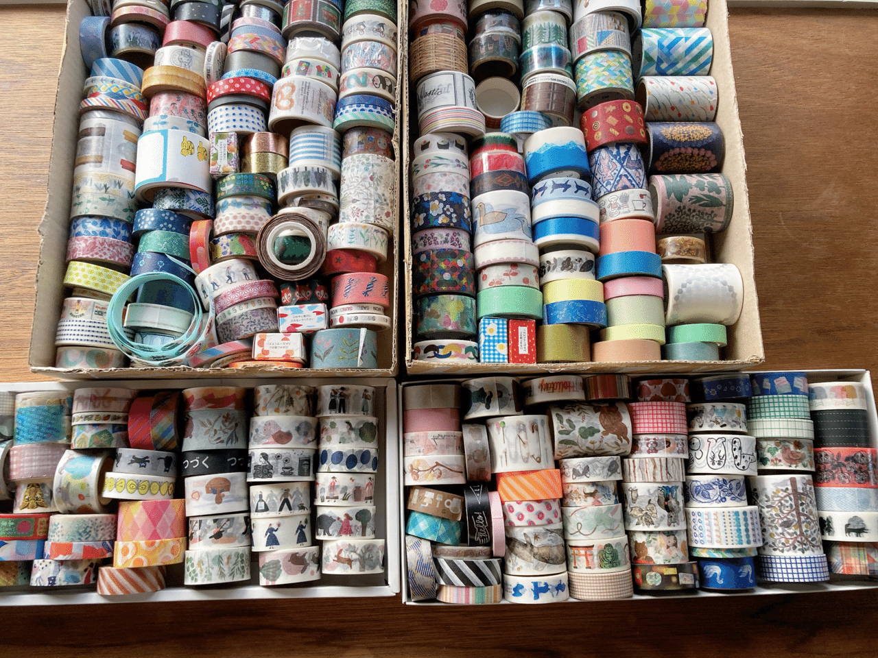 コンパクト化で使い勝手アップ！マスキングテープをトランプに巻き巻き