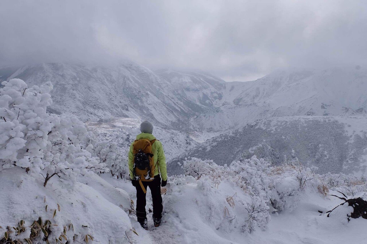 厳冬のくじゅう連山。三俣山ダイレクトルンゼへ！｜ラリーグラス