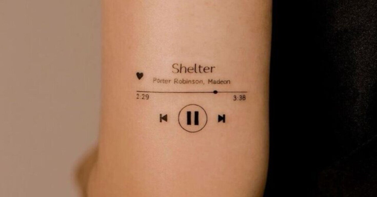 TATTOO ART - アート・デザイン・音楽 音楽のタトゥー：音楽への愛をカラダに刻もう 🎶✨｜Thomas Brown