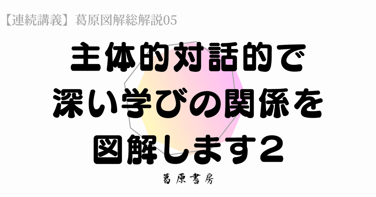 主体的対話的で深い学びを図解します2｜S.kuzuhara