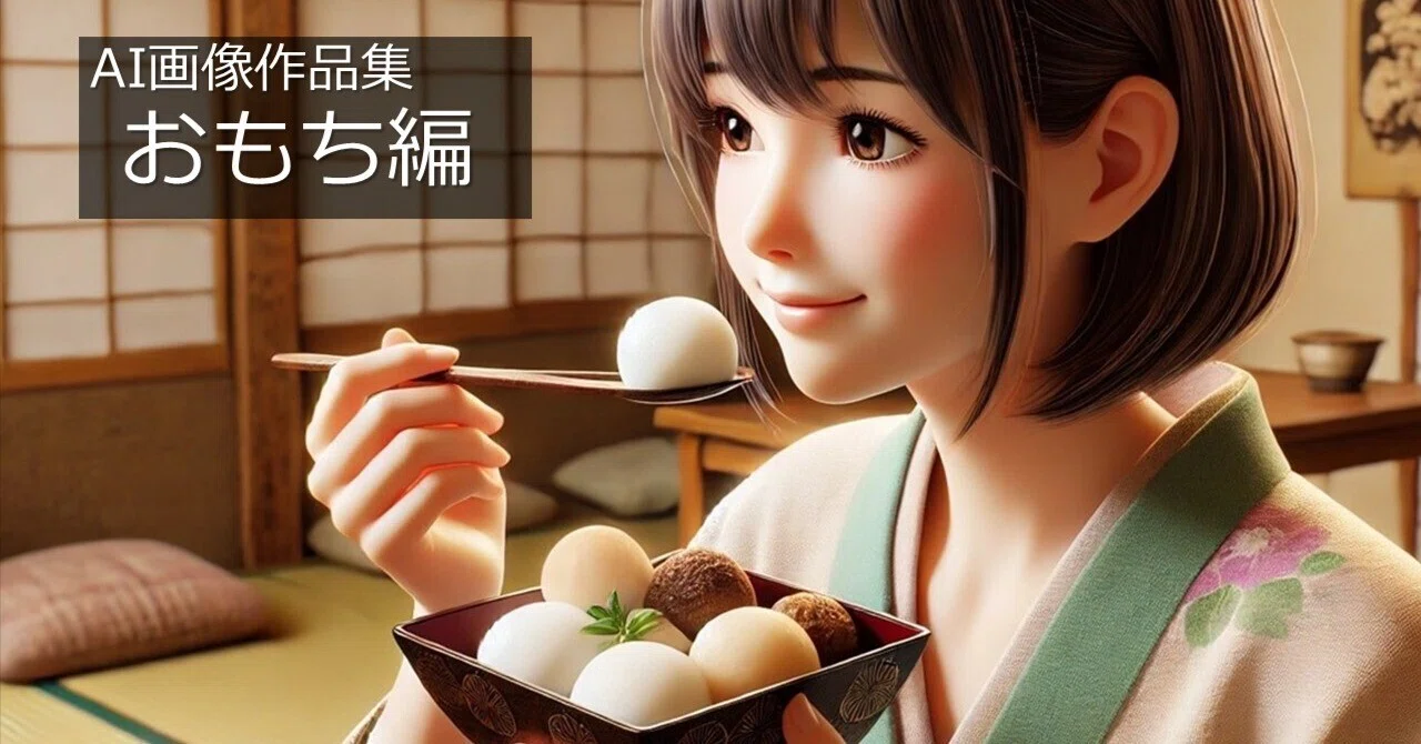 AI画像作品集「おもち編」｜ならなすお