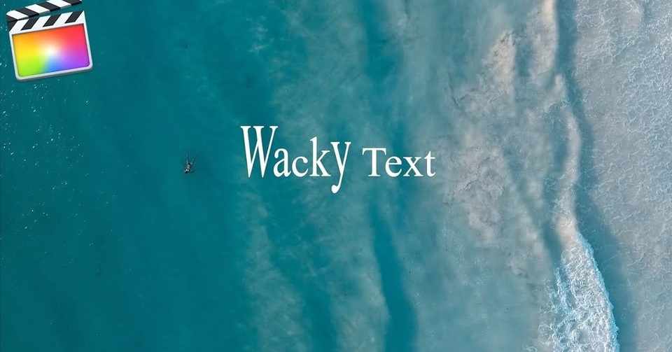 Final Cut Pro X テキストを奇抜に動く文字 Wacky Text にする方法 Takahiro Matsuoka Note